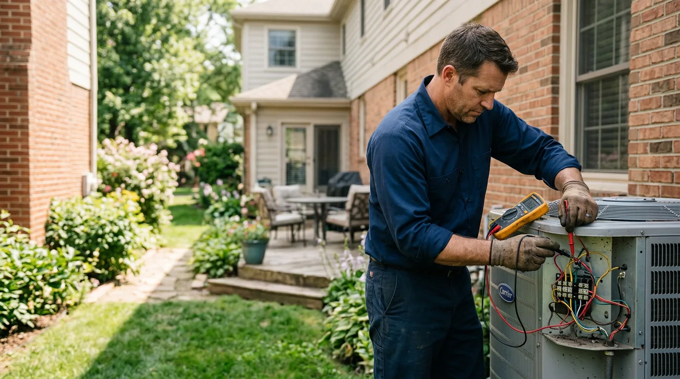 HVAC technician working near Springfield Center, NY